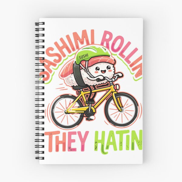 Item preview, Sashimi Rollin' They Hatin' Funny Sushi Cyclist Food Lover designed and sold by SofiBlair.