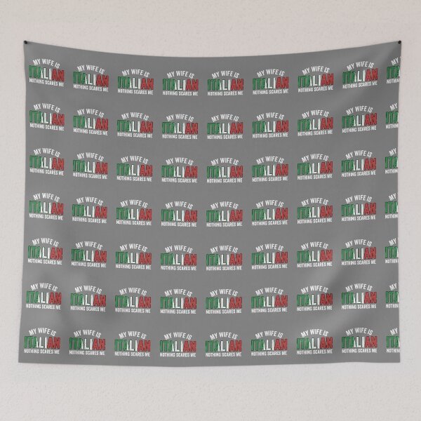 Item preview, My Wife Is Italian Nothing Scares Me Husband Marriage Humor designed and sold by SofiBlair.