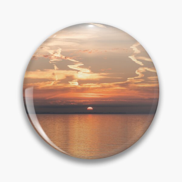 Item preview, Serene Sunset Over Glossy Calm Ocean designed and sold by Georgia Mizuleva.