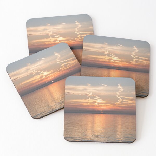 Item preview, Serene Sunset Over Glossy Calm Ocean designed and sold by Georgia Mizuleva.