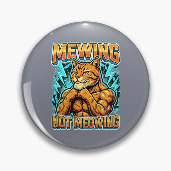 Item preview, Mewing Not Meowing Cat Fitness Meme Gym Bodybuilder designed and sold by SofiBlair.