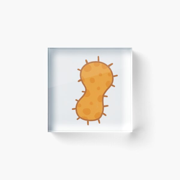 Item preview, Cute Orange Bacteria Cell Illustration - Hand Drawn Germ Art designed and sold by somimalikkk.