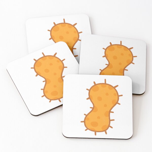 Item preview, Cute Orange Bacteria Cell Illustration - Hand Drawn Germ Art designed and sold by SomiMotion.