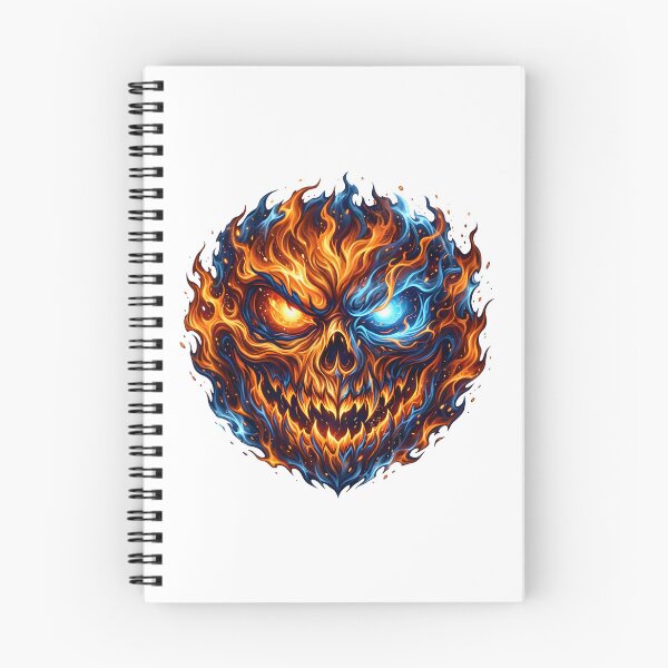 Item preview, Halloween face with flames designed and sold by Marcu Ioachim.