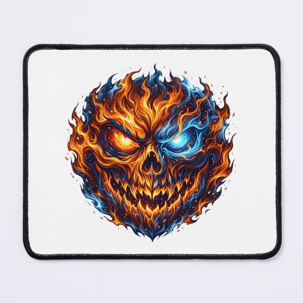 Item preview, Halloween face with flames designed and sold by Marcu Ioachim.