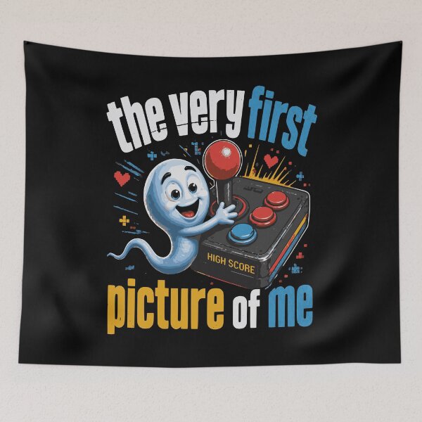 Item preview, The Very First Picture of Me – Funny Arcade Gamer designed and sold by JansenGS.