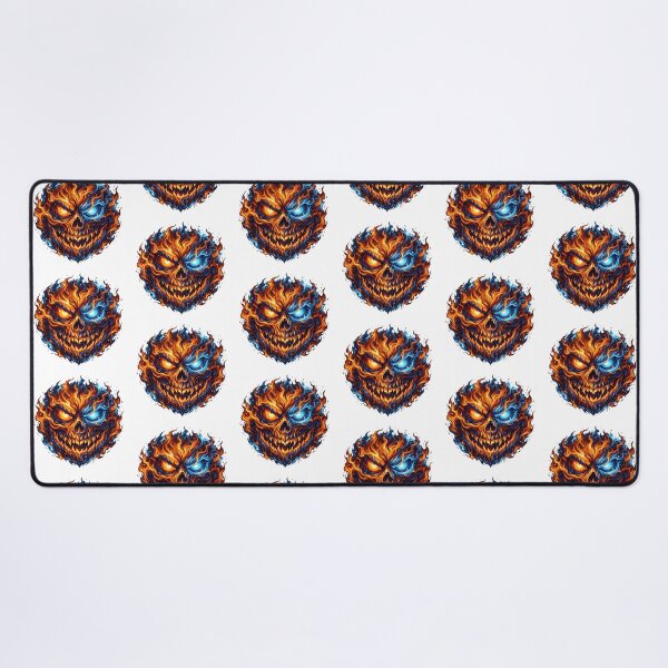 Item preview, Halloween face with flames designed and sold by Marcu Ioachim.
