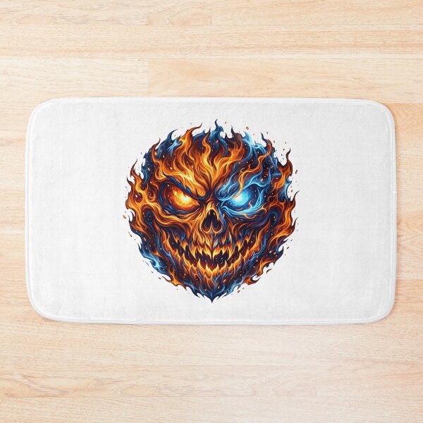 Item preview, Halloween face with flames designed and sold by Marcu Ioachim.