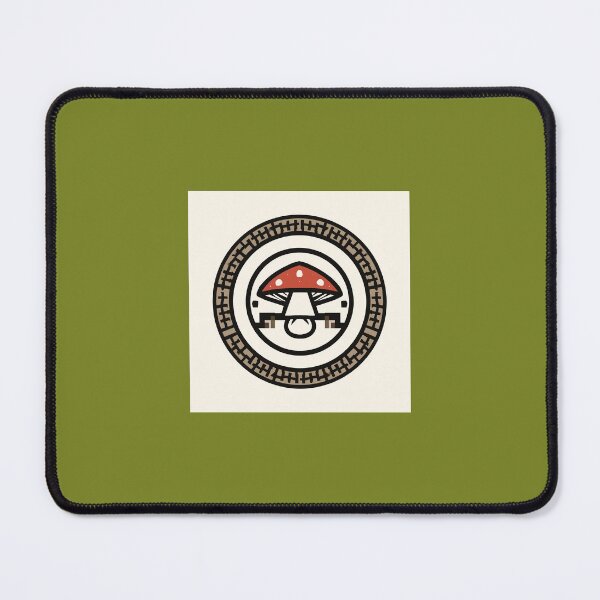 Item preview, Mushroom Crest Monogram with Geometric Border — Japanese Emblem designed and sold by derideriworks.