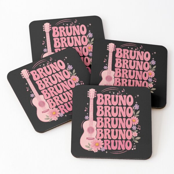 Item preview, Bruno Music Lover Pink Guitar Floral Retro Design designed and sold by Abigaildixon92.