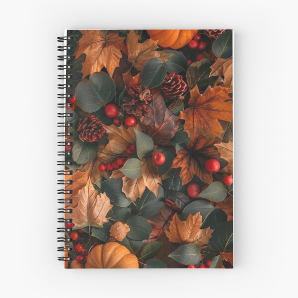 Item preview, Cozy Autumn Leaves and Pumpkins Pattern — Fall Aesthetic Harvest Print designed and sold by LYAN-STORE.