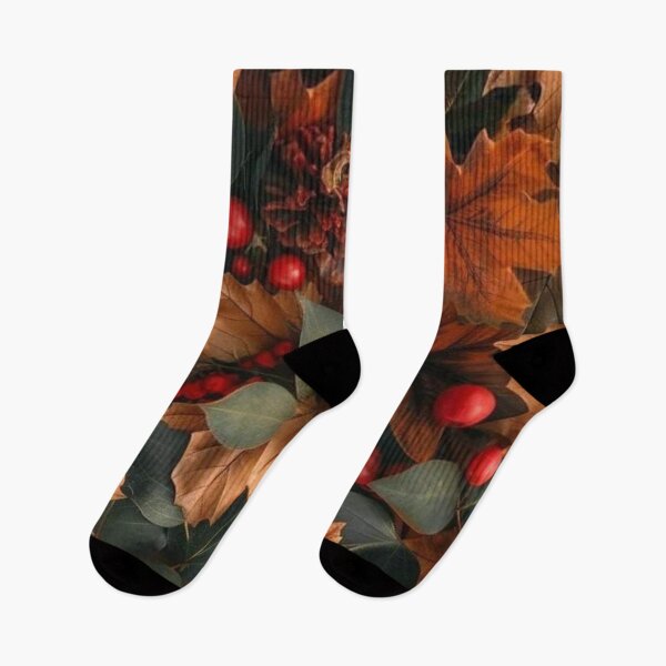 Item preview, Cozy Autumn Leaves and Pumpkins Pattern — Fall Aesthetic Harvest Print designed and sold by LYAN-STORE.