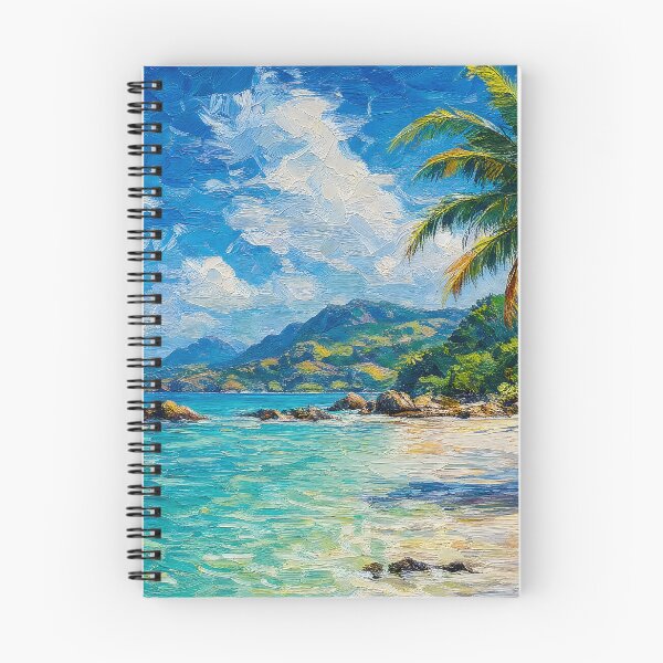 Item preview, Vibrant Tropical Beach Turquoise Water Painting designed and sold by ArtAmbience.