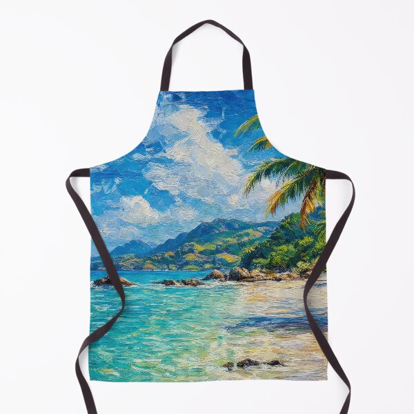 Item preview, Vibrant Tropical Beach Turquoise Water Painting designed and sold by ArtAmbience.