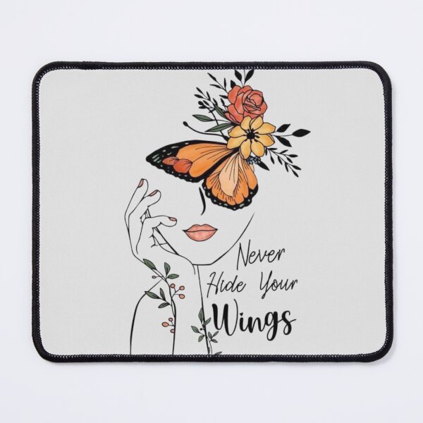 Item preview, Never Hide Your Wings – Butterfly Girl Feminine Empowerment Design designed and sold by RajDeals.