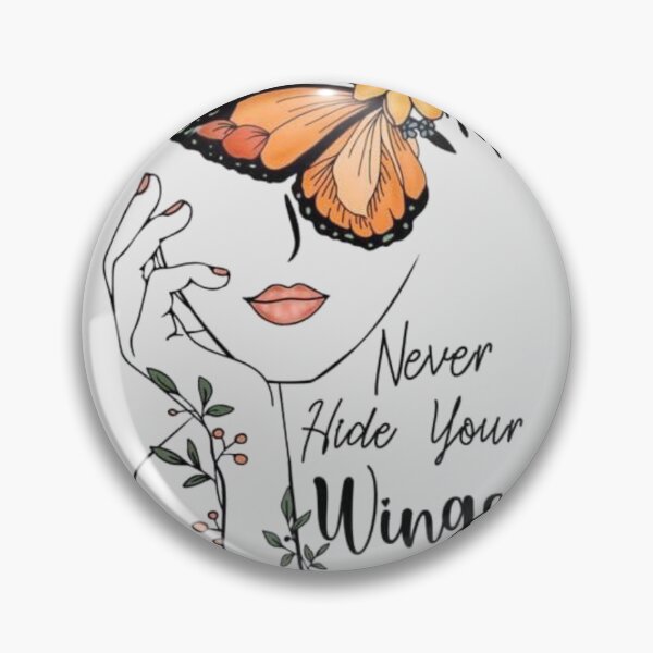 Item preview, Never Hide Your Wings – Butterfly Girl Feminine Empowerment Design designed and sold by RajDeals.