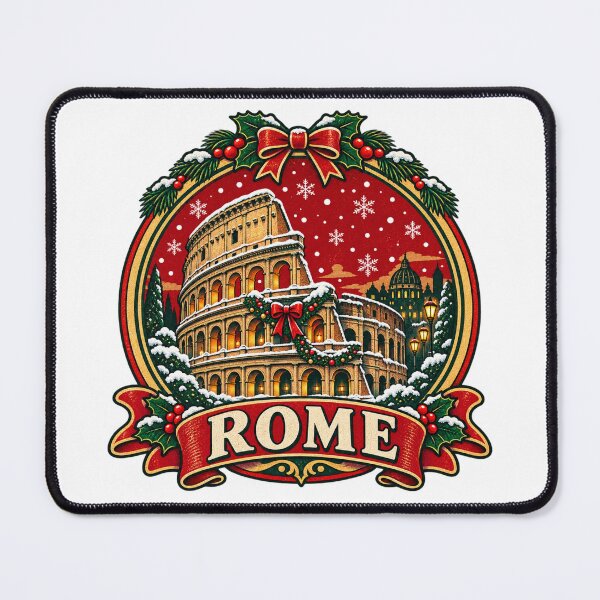 Item preview, Rome Christmas Shirt – Vintage Colosseum Winter Retro Travel Design designed and sold by Globalcitytees.