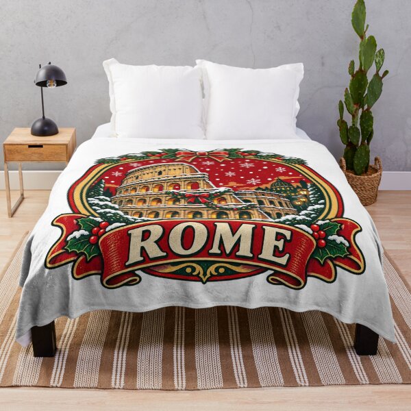 Item preview, Rome Christmas Shirt – Vintage Colosseum Winter Retro Travel Design designed and sold by Globalcitytees.