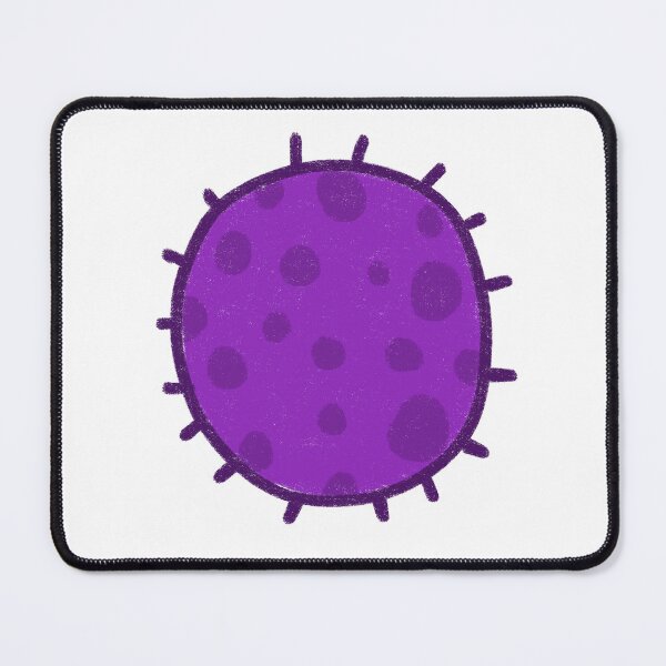 Item preview, Cute Purple Virus Cell Illustration - Hand Drawn Germ Art designed and sold by somimalikkk.