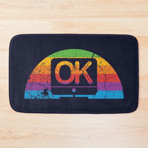 Item preview, Computer Says OK Retro Rainbow Screen Design designed and sold by unrealindeed.
