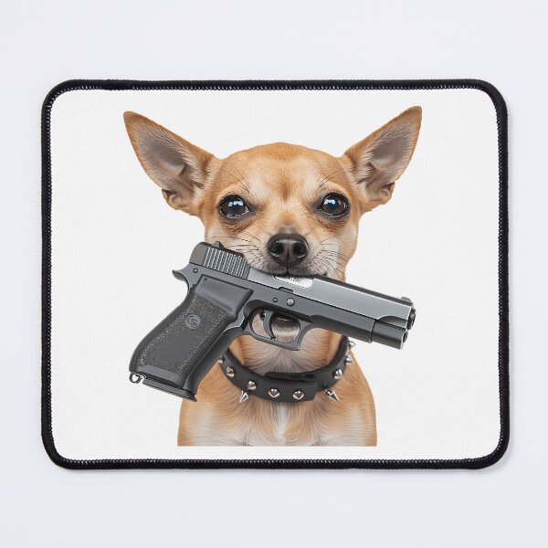 Item preview, Chihuahua With Gun designed and sold by loera-emelina.