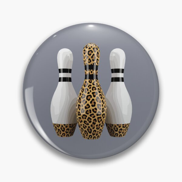 Item preview, Leopard Print Bowling Pins Bowler designed and sold by SofiBlair.