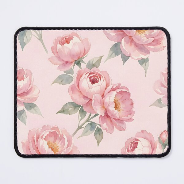 Item preview, Watercolor Pink Peonies – Elegant Pastel Floral Pattern designed and sold by ZanyPaintbrush.