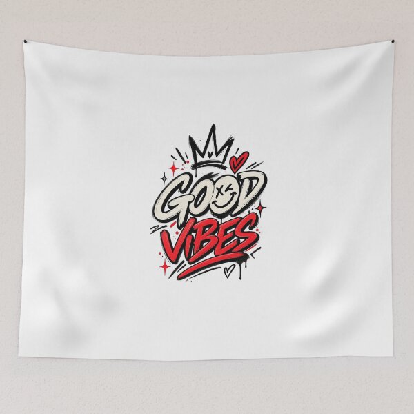 Item preview, Good Vibes Gen Z Retro Graffiti Typography designed and sold by LarkLeaf.