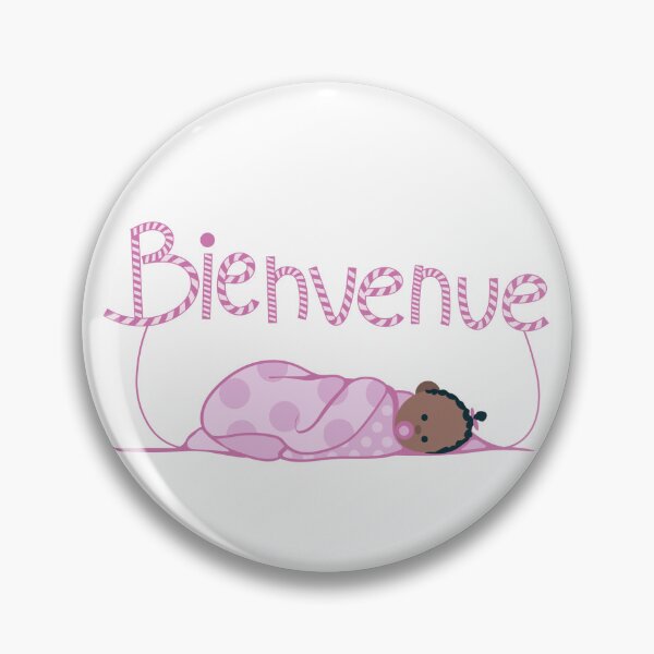 Item preview, New Baby 'Bienvenue' (Welcome) in Pink designed and sold by AnimaliaStar.