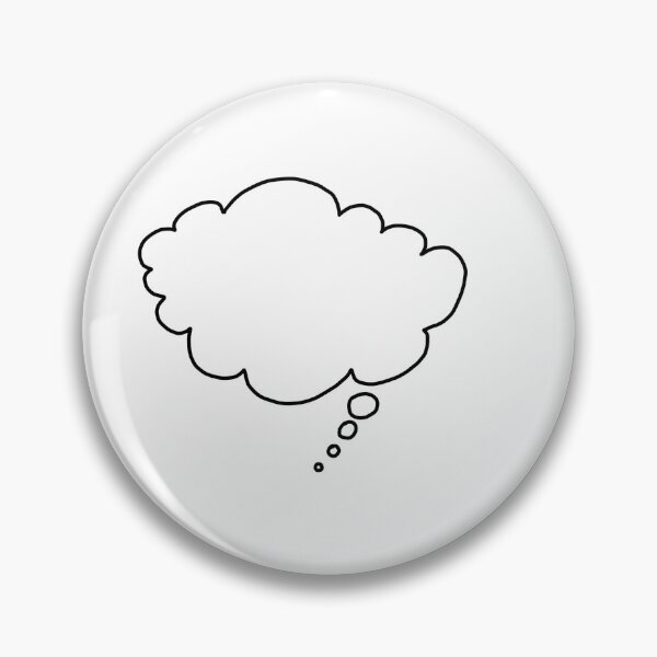 Item preview, Thought Bubble Doodle Illustration - Hand Drawn Thought Cloud Art designed and sold by SomiMotion.
