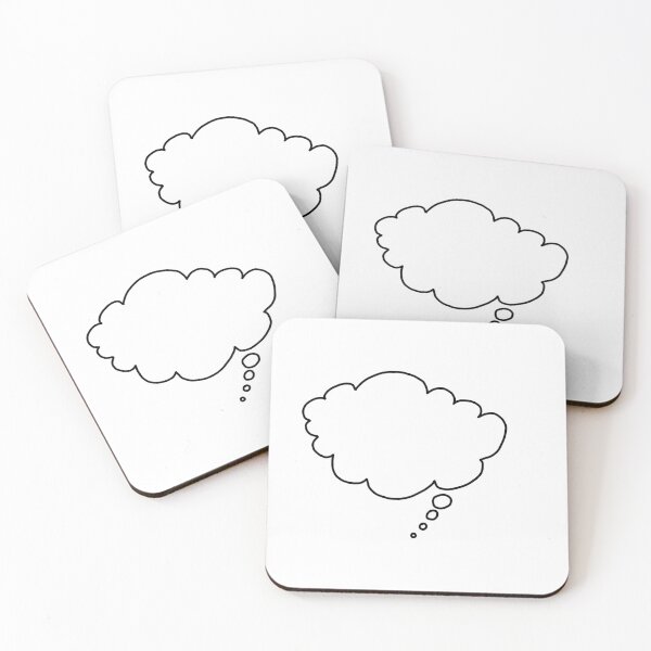 Item preview, Thought Bubble Doodle Illustration - Hand Drawn Thought Cloud Art designed and sold by somimalikkk.