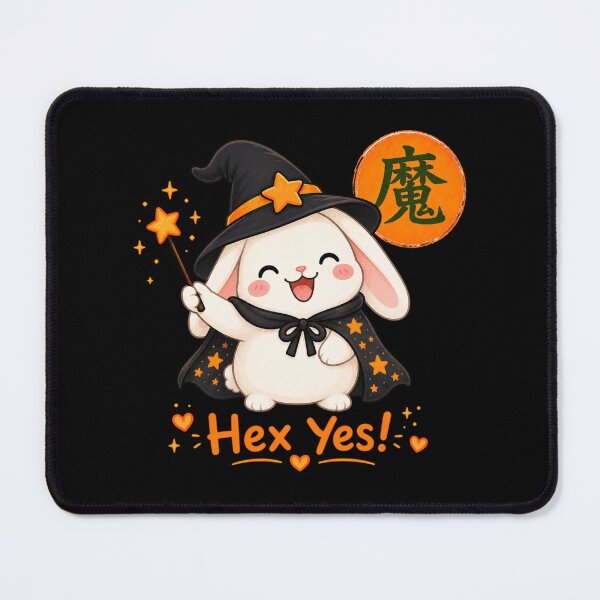 Artikelvorschau, Niedliches Hexenhäschen – Kawaii-Hexenhäschen, japanische Zauberkunst, Halloween-Geschenk entworfen und verkauft von QARVI.