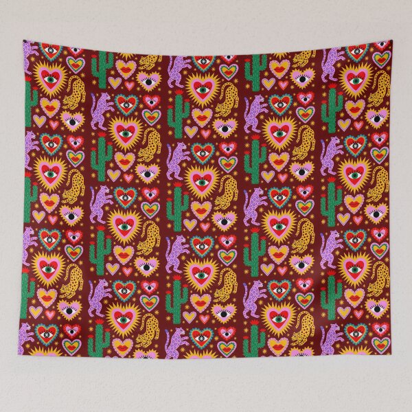 Item preview, Leopard Love – Colorful Pop Art Hearts & Eyes designed and sold by KiraChie.