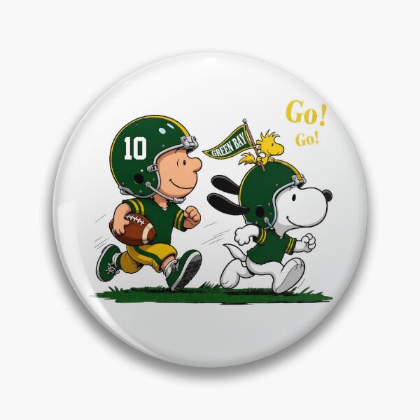 Item preview, Charlie Brown Snoopy Green Bay Football Play designed and sold by OceanZenieth.