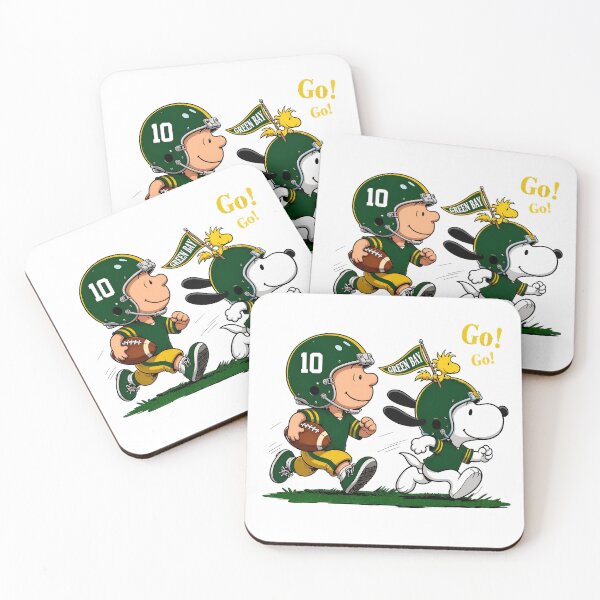 Item preview, Charlie Brown Snoopy Green Bay Football Play designed and sold by OceanZenieth.