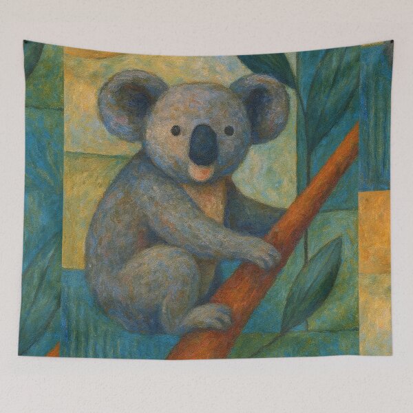 Item preview, Koala Portrait – A Wildlife Painting designed and sold by GalleryKauffeld.