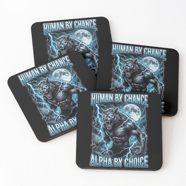 Item preview, Funny Alpha Wolf Meme Human By Chance Alpha Choice  designed and sold by MOONE FLOWER.