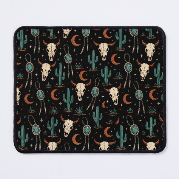 Item preview, Gothic Western Desert Skull Seamless Pattern Design designed and sold by Fanverse Merchandise.
