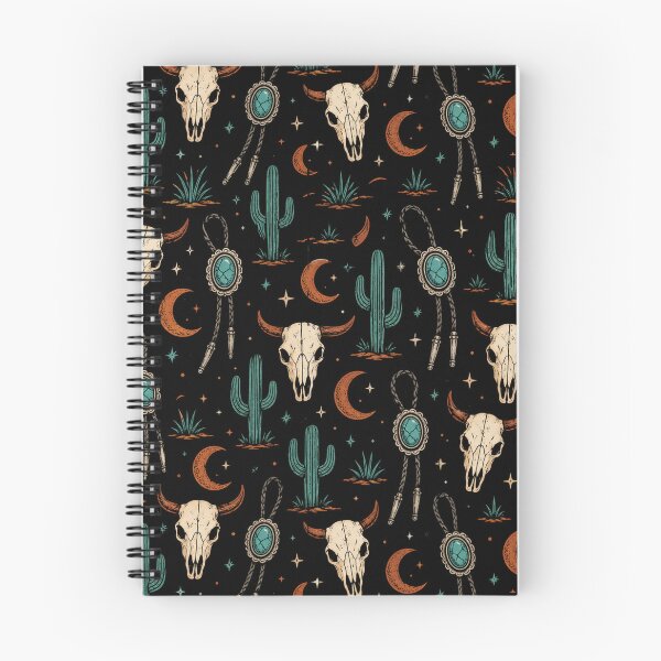 Item preview, Gothic Western Desert Skull Seamless Pattern Design designed and sold by Fanverse Merchandise.