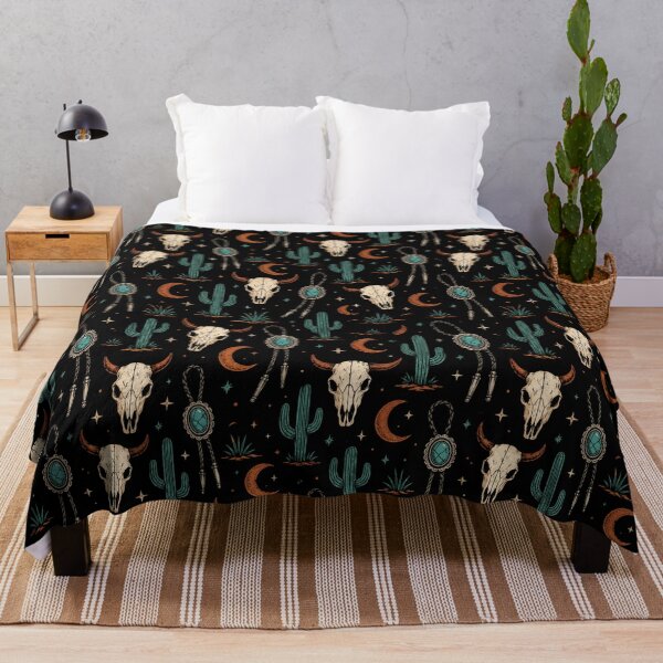 Item preview, Gothic Western Desert Skull Seamless Pattern Design designed and sold by Fanverse Merchandise.