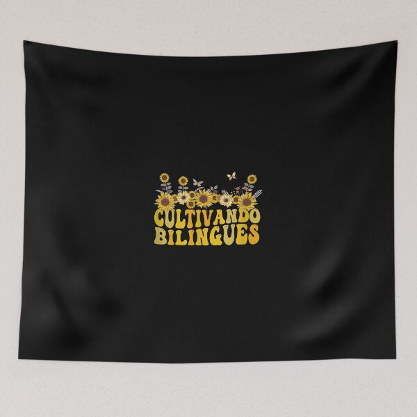 Item preview, Cultivating Bilinguals Groovy Sunflowers Retro Boho designed and sold by dargarhhodo.