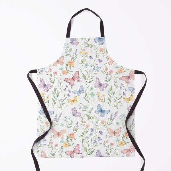 Item preview, Pastel Butterfly Garden Watercolor Floral Pattern designed and sold by naragon4289.