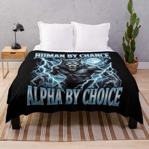 Item preview, Funny Alpha Wolf Meme Human By Chance Alpha Choice designed and sold by MOONE FLOWER.