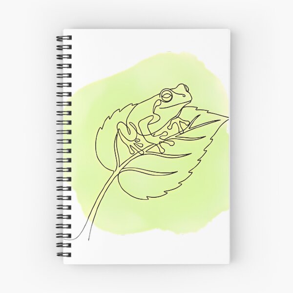 Item preview, Tree Frog on Leaf Line Art Cute Frog Lover Gift designed and sold by GTFullShop.