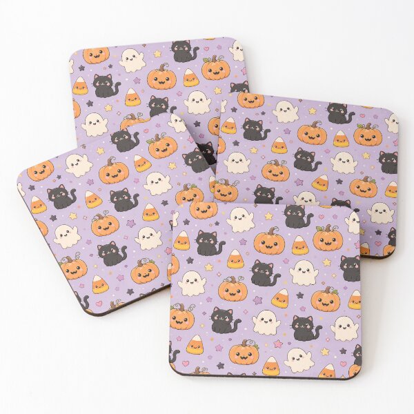 Item preview, Cute Halloween Pumpkin Ghost Seamless Pattern Design designed and sold by Fanverse Merchandise.