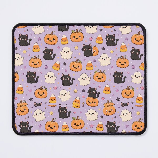 Item preview, Cute Halloween Pumpkin Ghost Seamless Pattern Design designed and sold by Fanverse Merchandise.