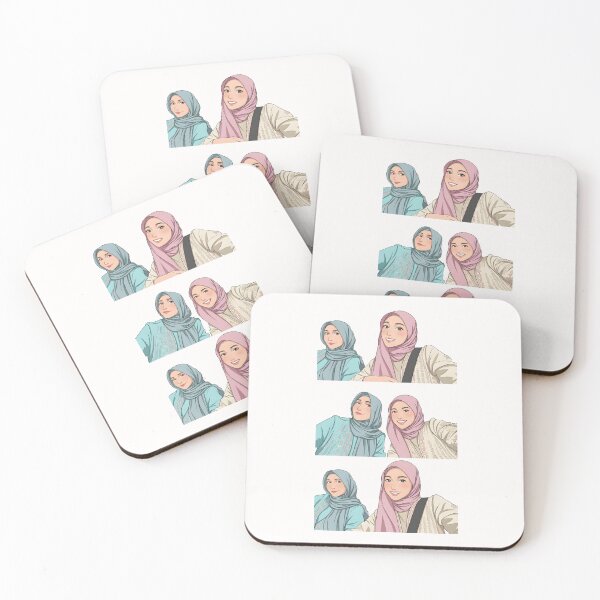 Item preview, Hijab Portrait best friend ootd selfie muslim art illustration vector art  designed and sold by sabartgunpla.