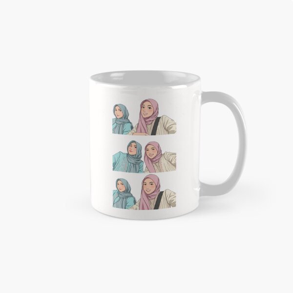 Item preview, Hijab Portrait best friend ootd selfie muslim art illustration vector art  designed and sold by sabartgunpla.
