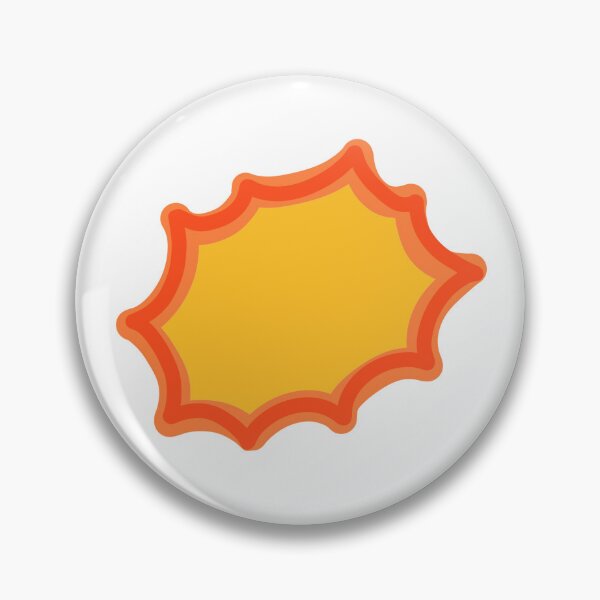 Item preview, Comic Book Explosion Burst Sticker - Orange Pop Art Bubble Design designed and sold by somimalikkk.