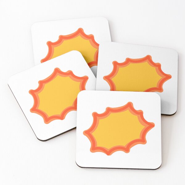 Item preview, Comic Book Explosion Burst Sticker - Orange Pop Art Bubble Design designed and sold by somimalikkk.